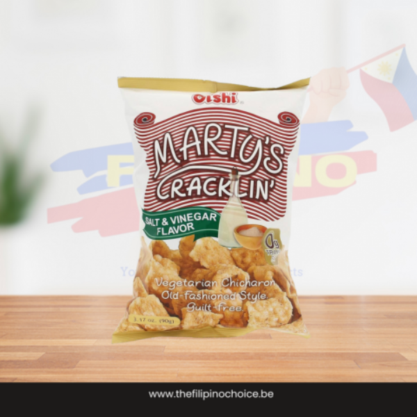 OISHI Marty's Cracklin' Salt & Vinegar Flavor